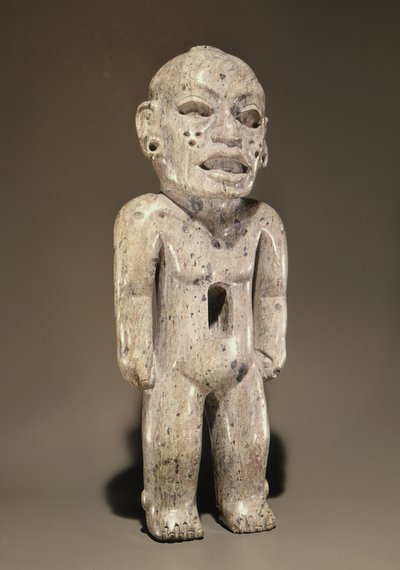 Statuette representing a standing human figure, Teotihuacan Style, from Puebla, Mexico by Pre Columbian Pre Columbian